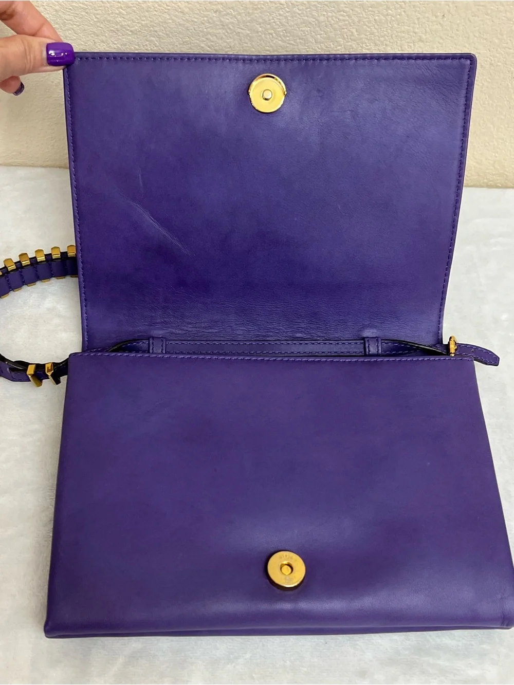 AUTH MCM CROSSBODY PURPLE